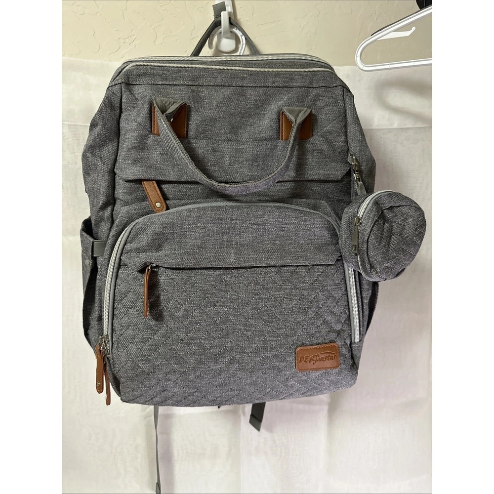 Derjunstar Gray Multifunction Diaper Backpack - image 1